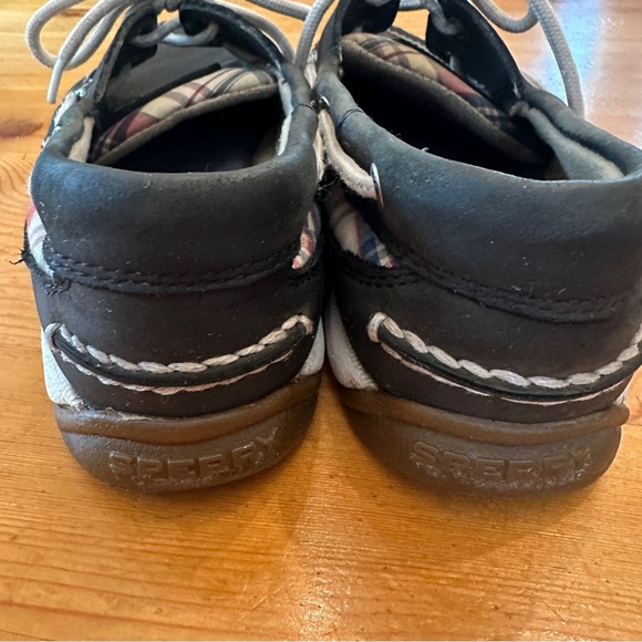 Sperry Top Sider Women's Plaid Boat Shoes dark brown size 8,5 - Picture 3 of 7